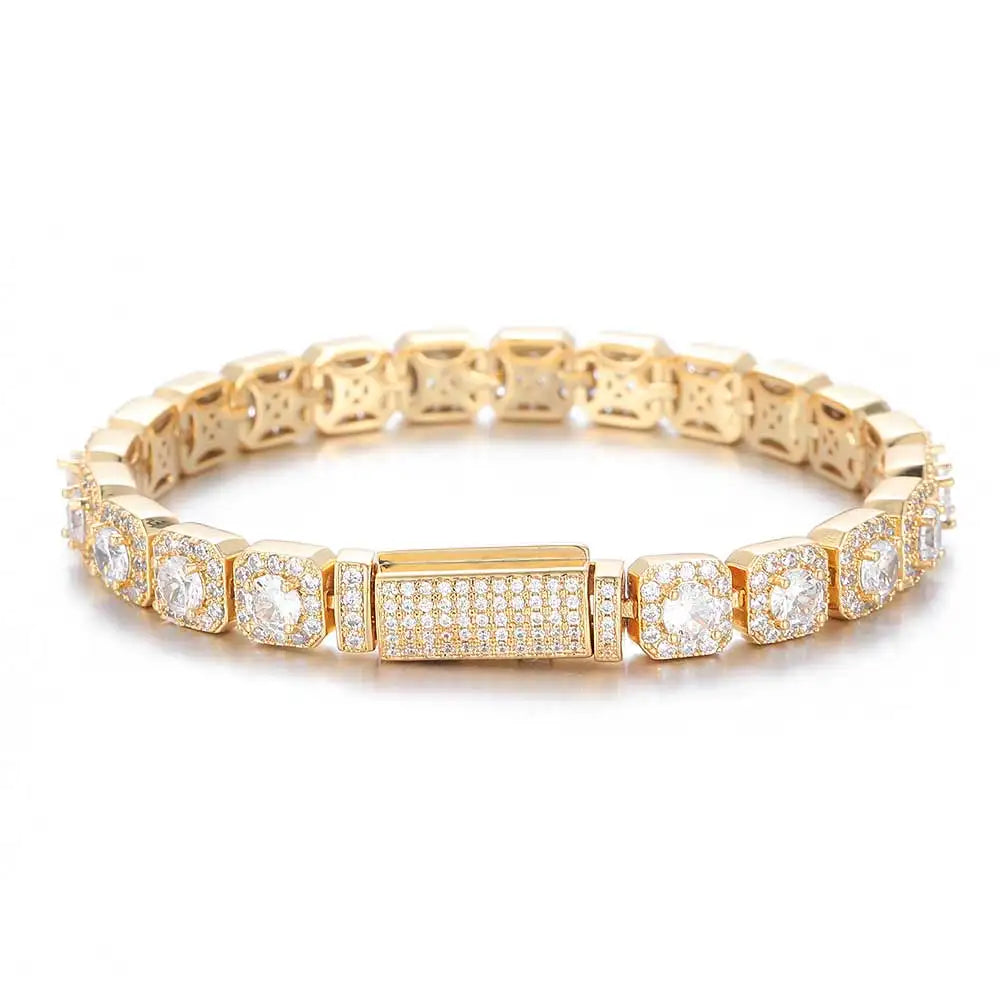 18K Diamond Tennis Chain Bracelet