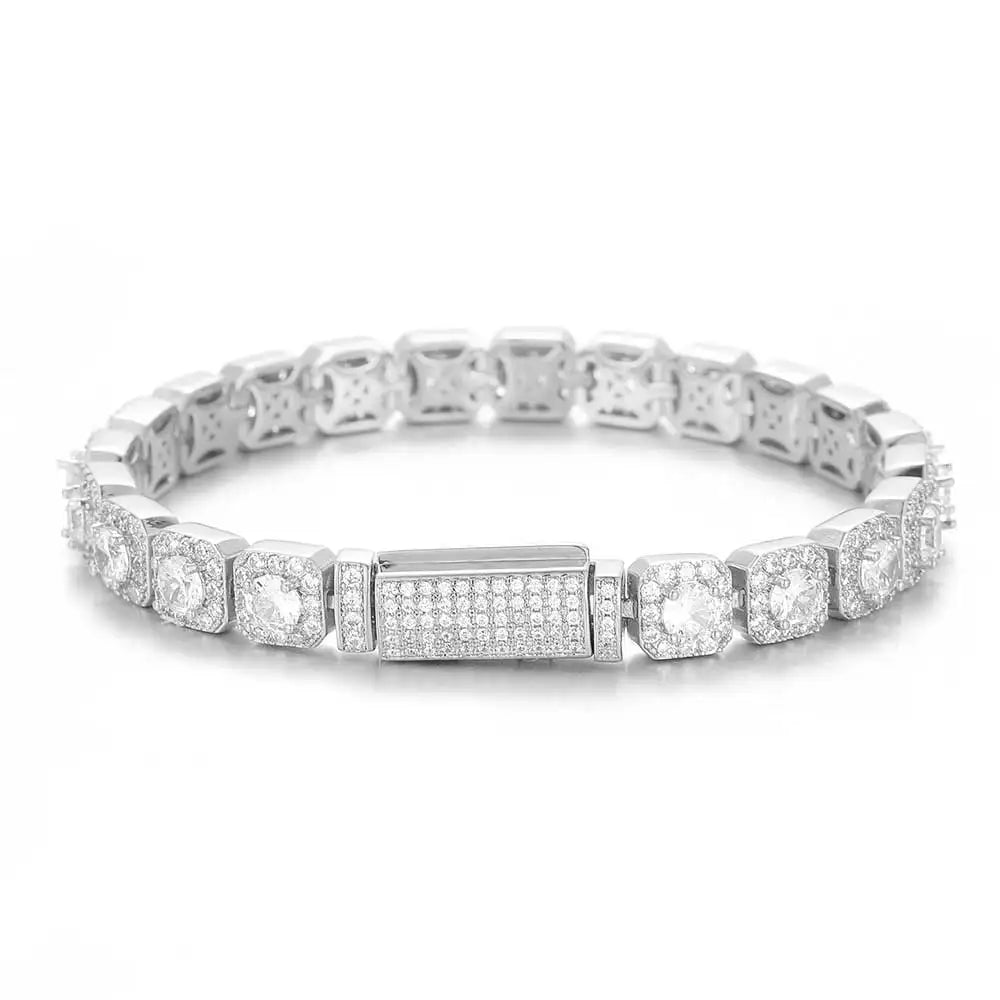 18K Diamond Tennis Chain Bracelet