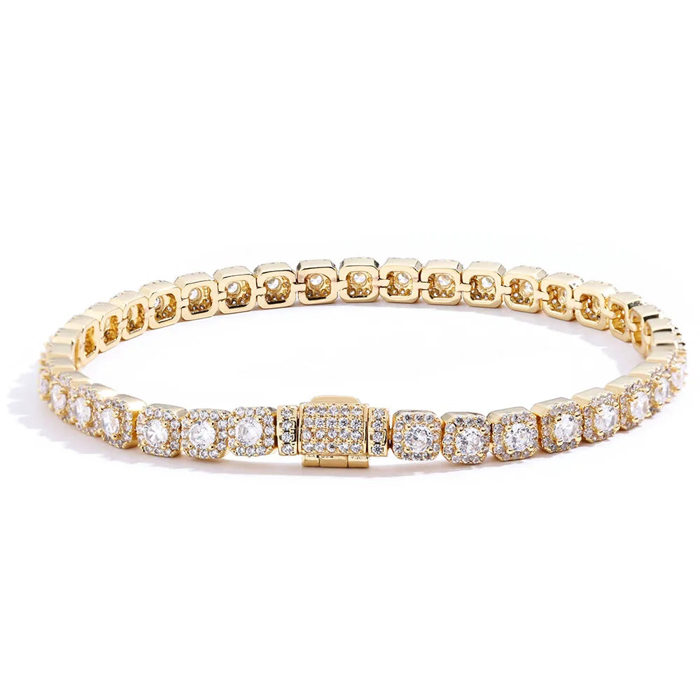 18K Diamond Tennis Chain Bracelet