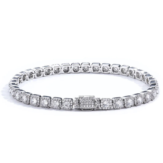 18K Diamond Tennis Chain Bracelet